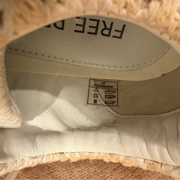 Free People Beige and White Casual Sneakers - Picture 9 of 12